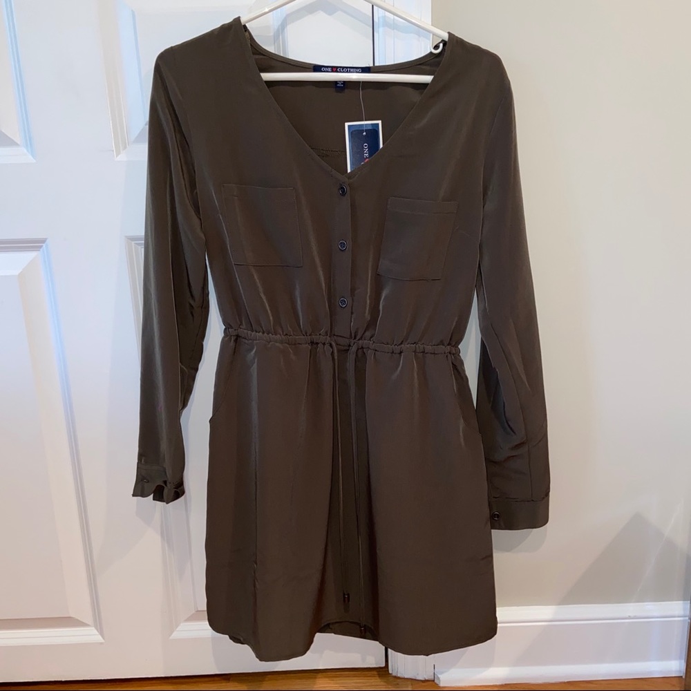 Olive Green Dress